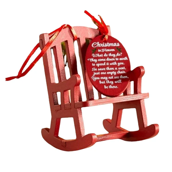 Environmentally Friendly Maxbell Mini Christmas Rocking Chair Ornament Party Anniversary Festival Gift Modern