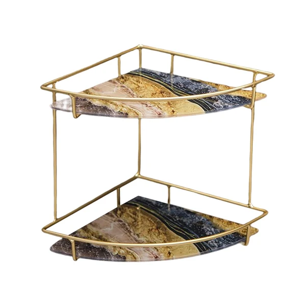 Secure Maxbell Makeup Storage Shelf Corner Countertop Organizer for Bathroom Dressing Table Style B Certified
