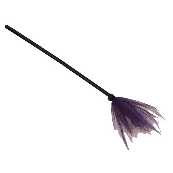 Easy-to-Use Maxbell Halloween Witch Broom witch Flying Felt for Party Halloween Decor Purple Clean