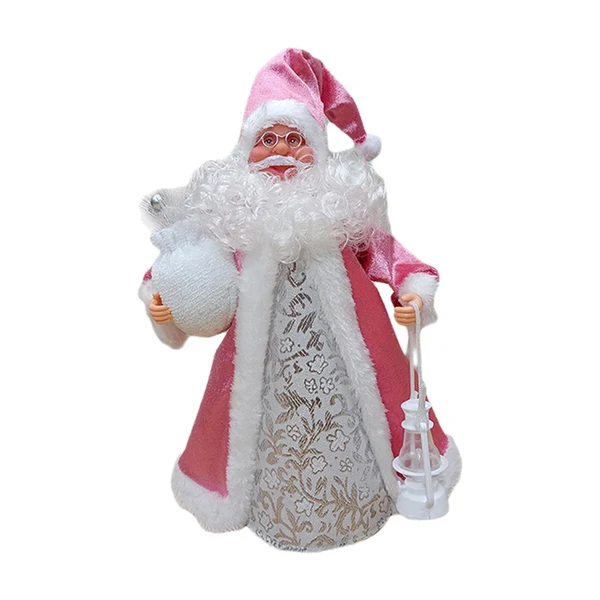 Long-Lasting Maxbell Christmas Santa Party Favors Decoration Standing for Holiday Festival Indoor Pink Exceptional