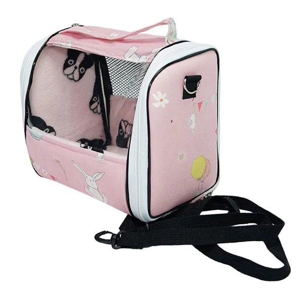 Comfortable Maxbell Hamster Carrier Guinea Pig Travel Bag Traveling Handbag Small Animals Tote Pink Luxury