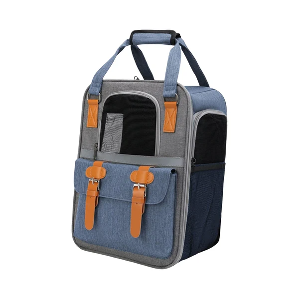 Expertly Made Maxbell Portable Cat Carrier Backpack Dog Travel Bag with Shoulder Strap for Kitten Blue Authentic