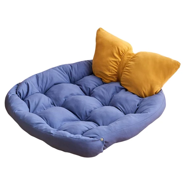 Enhanced Maxbell Dog Beds Cushion Nest Kennel Puppy Winter Warm for Small Medium Dogs Cats blue yellow S Expertly Made