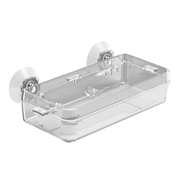 High-Grade Maxbell Suction Cup Reptile Feeder Dish Water Food Bowl Basin for Chameleon 6.5x13.5x2.5cm Clear Carefully Designed