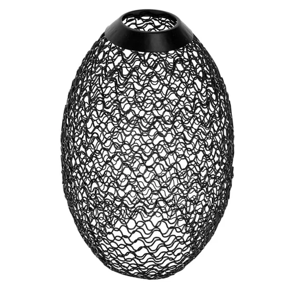 Advanced Maxbell Metal Pendant Lamp Shade Wrought Iron Wire Lampshade for Cafe Decoration Oval Original Design