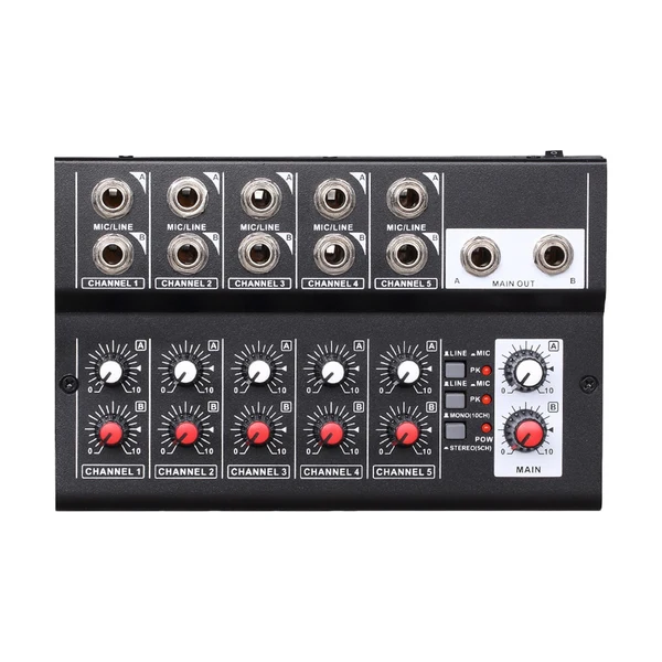Contemporary Maxbell Mixing Console Digital Audio Mixer 10 Channel American Plug Wide Application Solid
