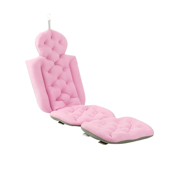 Clean Maxbell Bath Pillow Comfortable Bathtub Cushion Full Body Mat for SPA Bathroom Pink Genuine