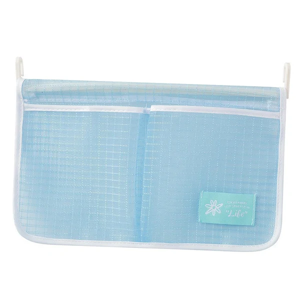 Eco-Friendly Maxbell Fridge Storage Mesh Bag Hanging with Hook Multi Function for Wall Doors Blue Fashionable