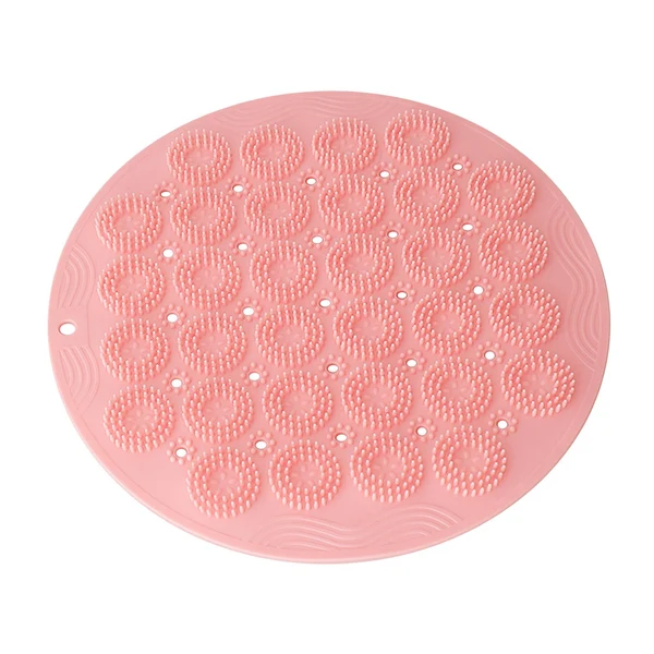 Specialty Maxbell Bath Massage Cushion Brush with Suction Cups Multifunctional for Bathroom Pink Premium Material