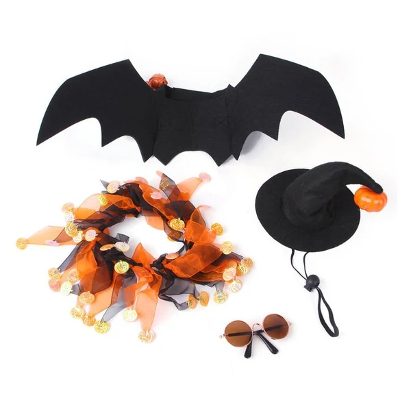 World-Class Maxbell Halloween Pet Costume Set for Small Medium Dogs Cats Apparel Party Supplies Consistent