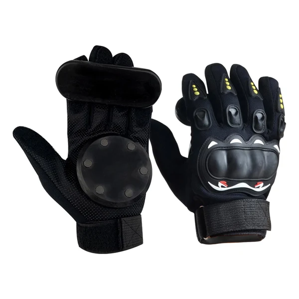 Stylish Maxbell Longboard Slide Gloves with Sliders Skate Gloves Sports for Skateboarding Black Elegant