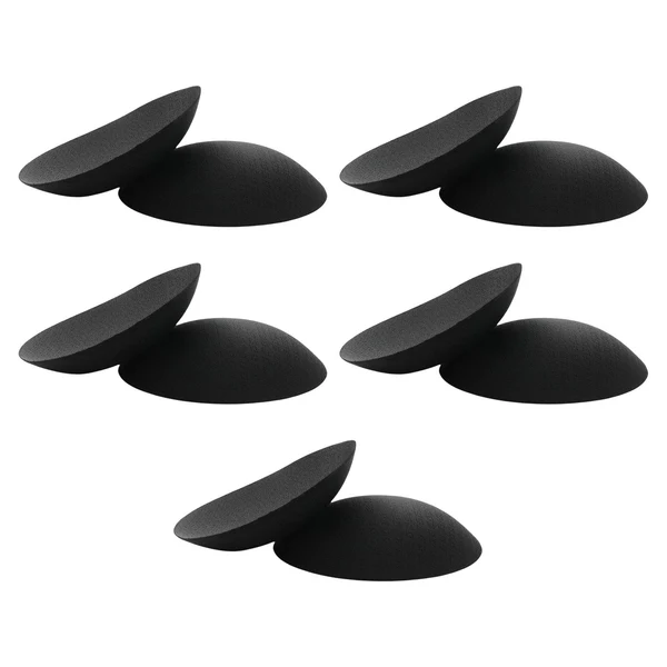 Traditional Maxbell 5Pairs Womens Bra Inserts Pads Soft Swimsuit Padding Inserts Breast Cups Black High-End