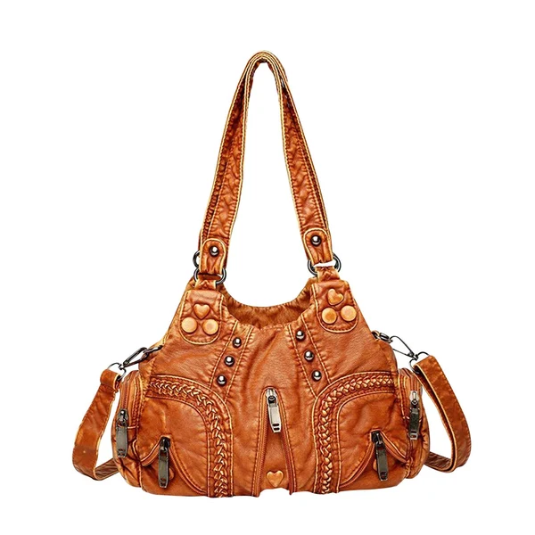 Outstanding Maxbell Vintage Shoulder Bag Multipurpose Presents Handbag for Traveling Women Girls Brown Minimalist