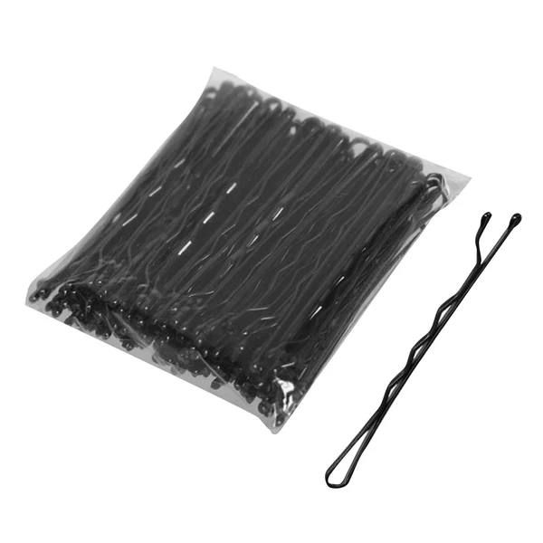 Breathable Maxbell 100x Hair Pin Keep Hair in Place Crimpled for Hairdressing Women Black Soft