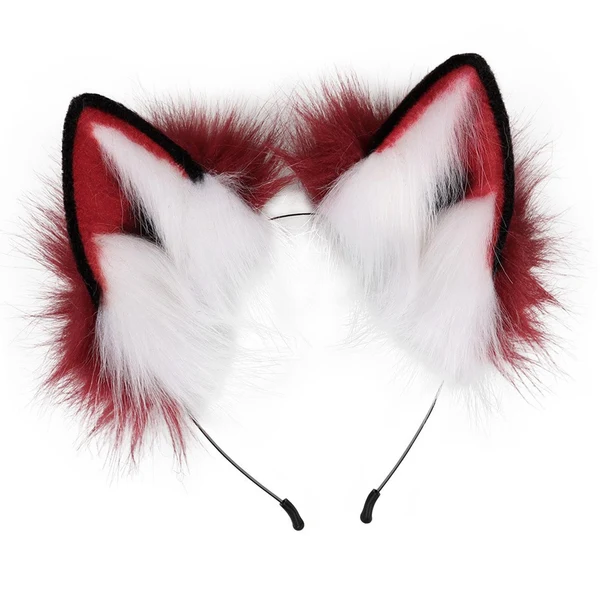 Fast Maxbell Ears Headband Fancy Dress Costume Cosplay Gift Dress up Red Orange White Unique