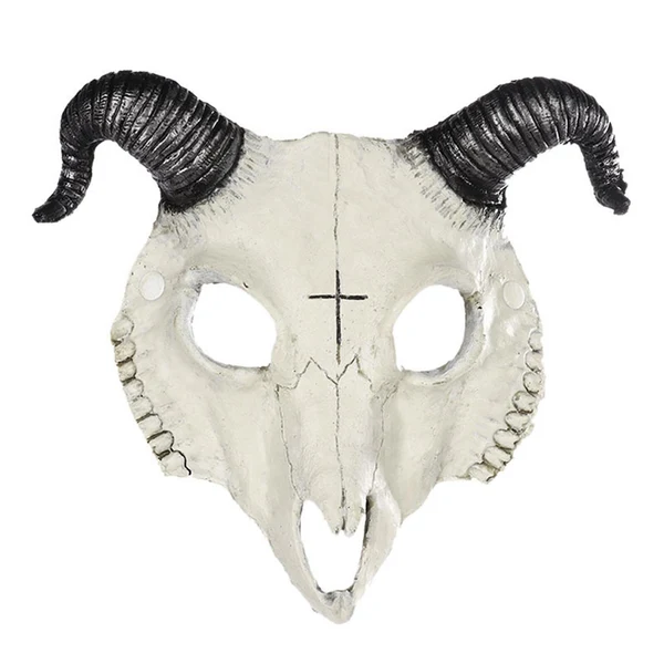 Artisan Maxbell Halloween Cosplay Goat Skull Mask Full Face for Carnival Costume Accessories Professional