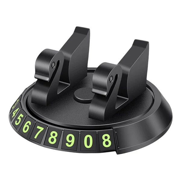 Casual Maxbell 2 in 1 Temporary Parking Card Number Plate Car Phone Holder for Parking Style D Functional