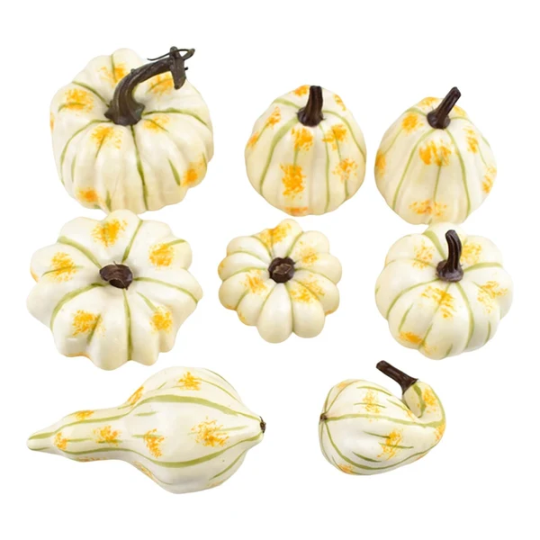 Unique Maxbell 8Pcs Artificial Pumpkin Decoration for Thanksgiving Farmhouse Decoration Luxury