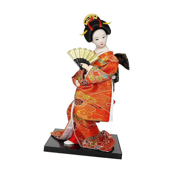 Consistent Maxbell 12'' Japanese Kimono Geisha Doll Asian Doll for Home Ornament Decor Style A Optimized