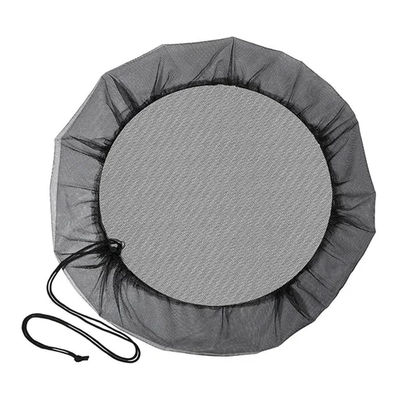 Eco-Friendly Maxbell Rain Barrel Net Cover Protector mesh Drawstring for Barrels Garden 100cm Black Innovative