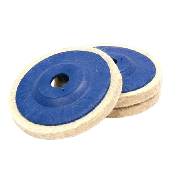 Unique Maxbell 3Pcs Felt Wool Buffing Wheel Angel Grinder Polishing Disc Pad for Marble Blue Functional