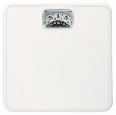 Trendy Taylor 20004014EXP White Square Mechanical Bath Scale - Quantity 4 Recyclable