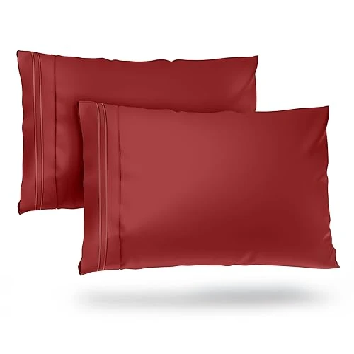 First-Class Cosy House Collection Everyday 1500 Series Pillowcases - Luxury Hotel Quality - Silky Soft Smooth - Gentle Skin Friendly - Set of 2 Standard Original