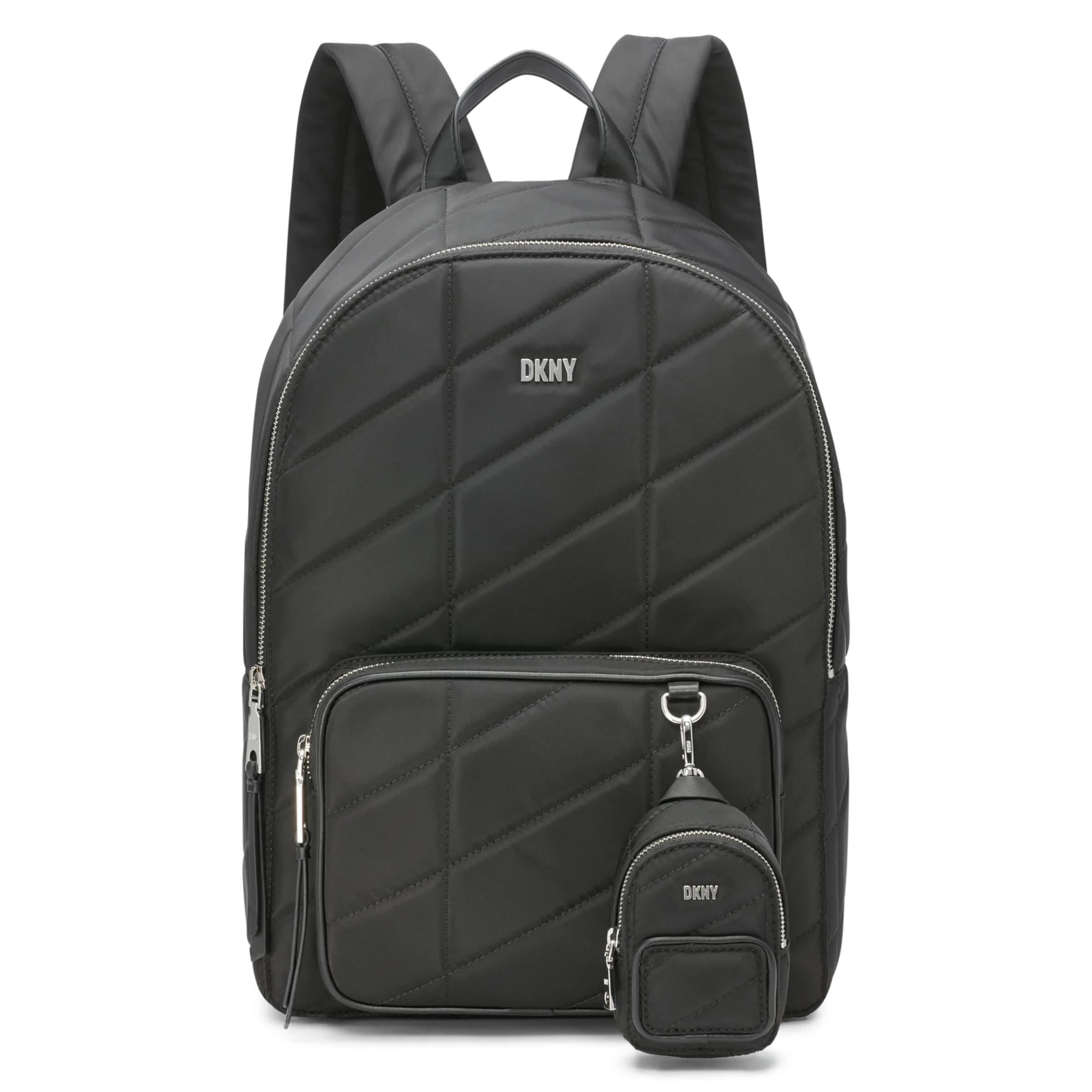 High-Quality DKNY Women's Handbags BACKPACK BLACK SILVER 1SZ Carefully Designed