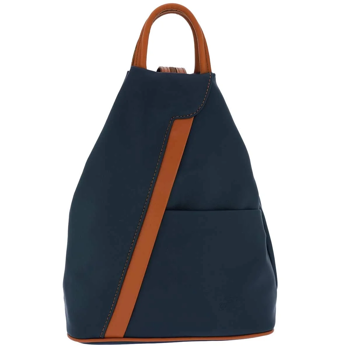Authentic Fioretta Italian Leather Top Handle Backpack Purse Shoulder Bag Handbag Rucksack For Women Fine
