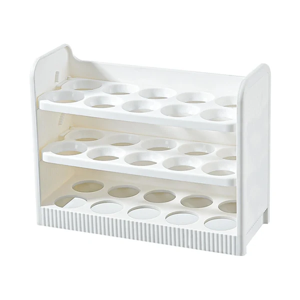 Elite Maxbell 30 Grid Egg Container Fridge Eggs Organizers for Cabinet Shelf Countertop High-Quality
