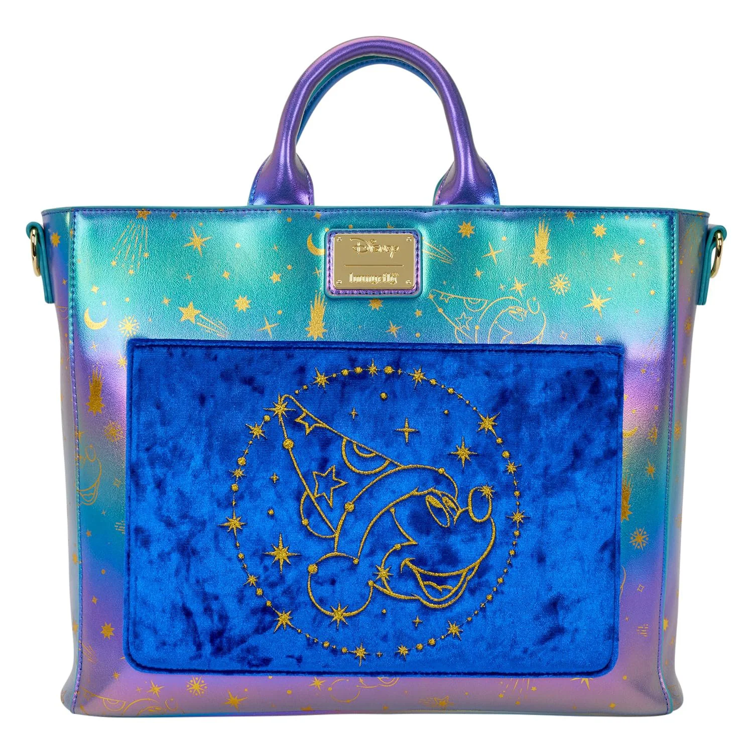 Contemporary Loungefly Fantasia Convertible Backpack Tote Crossbody Bag Clean