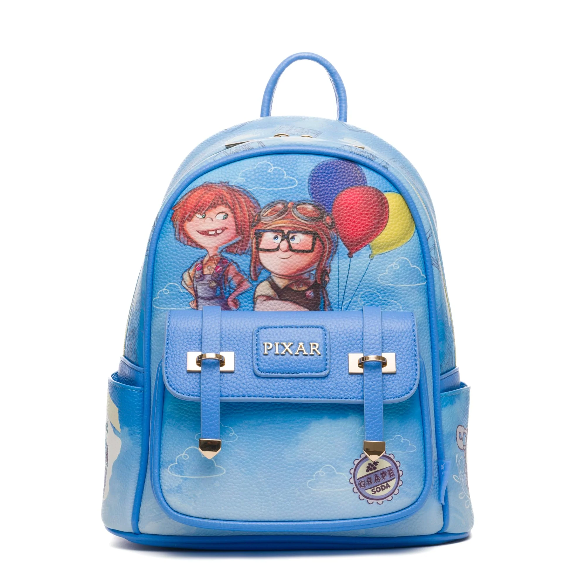 Crafted Wondapop Disney Pixar UP Carl and Ellie 11 Vegan Leather Mini Backpack Classic