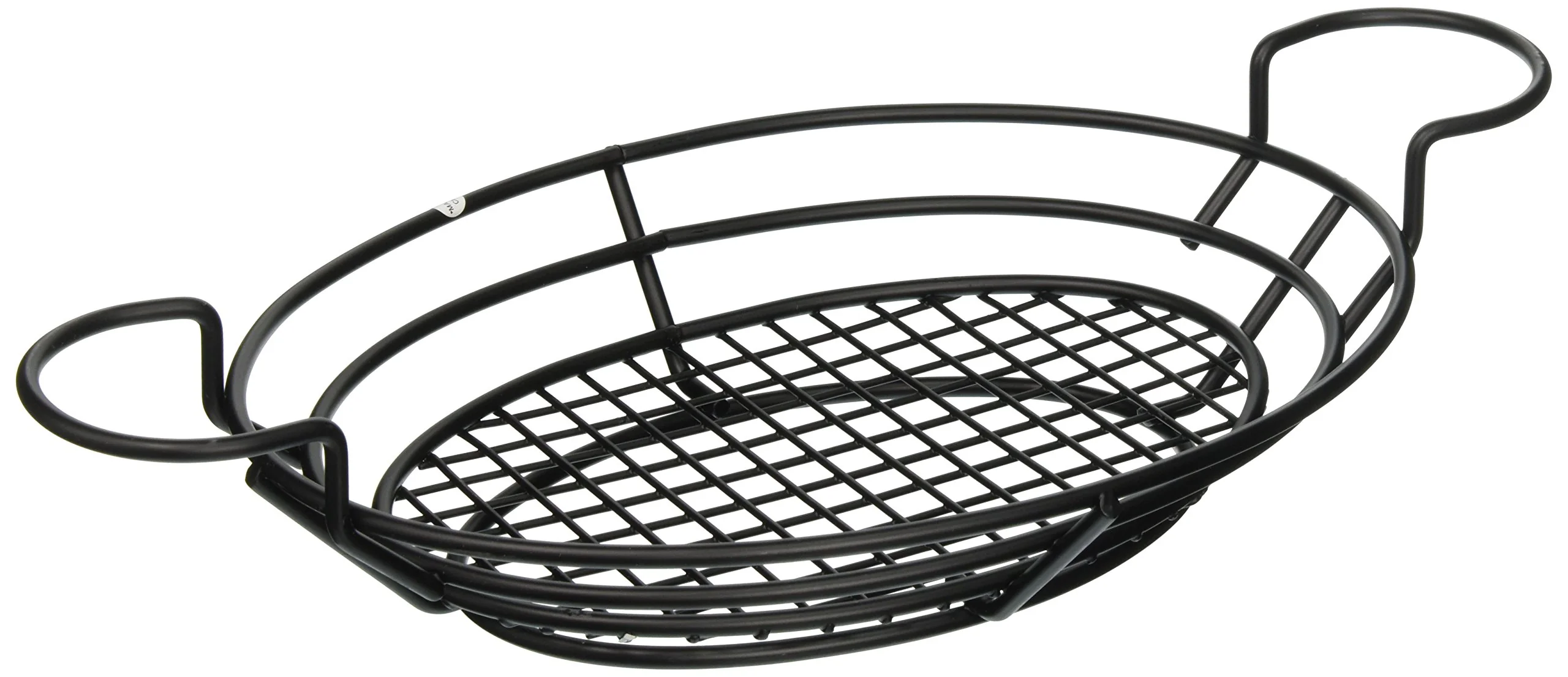 Refined American Metalcraft BSKB811 Baskets 9.5 Length x 12.9 Width Black Consistent