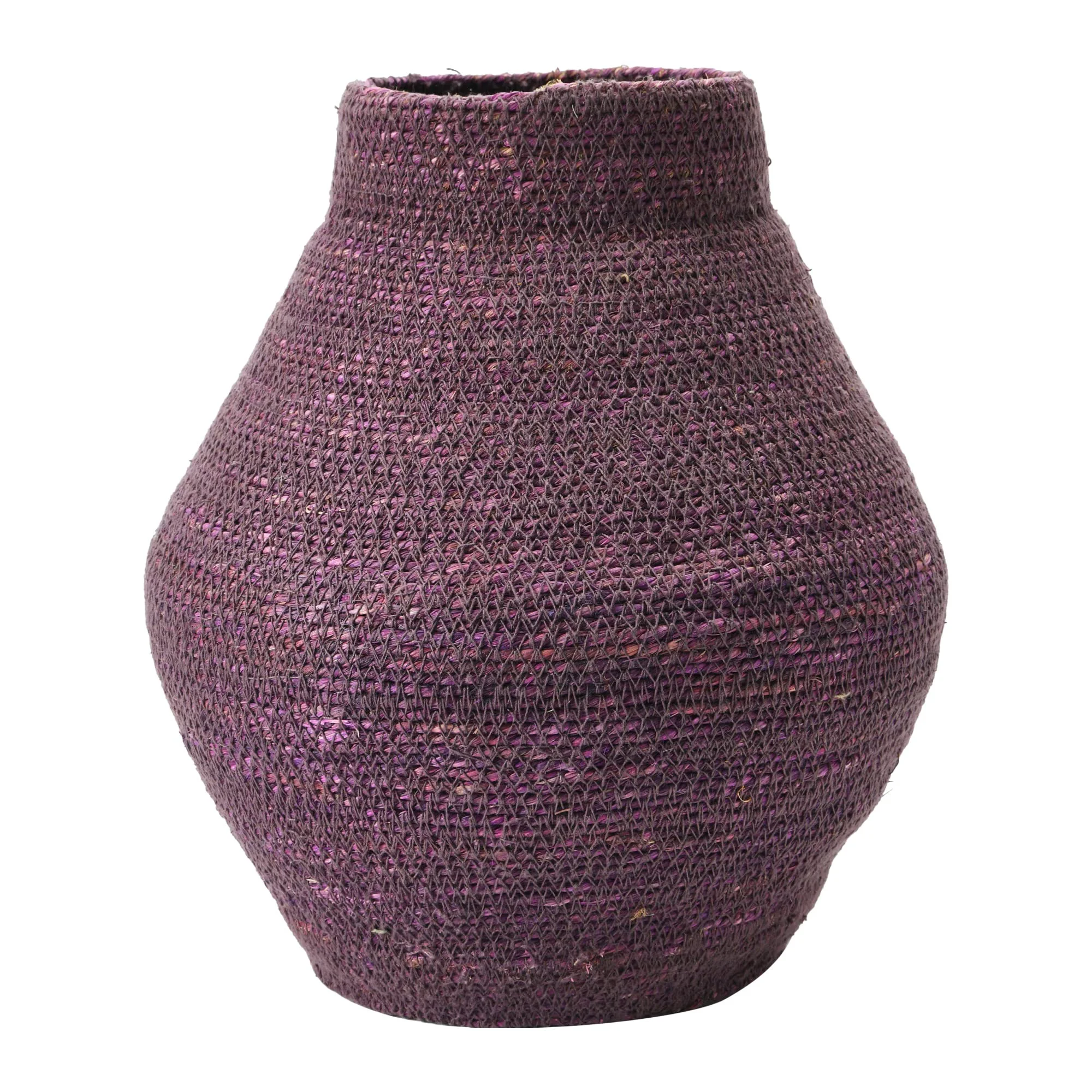 Enhanced Bloomingville Hand-Woven Seagrass Lilac Color Basket Genuine