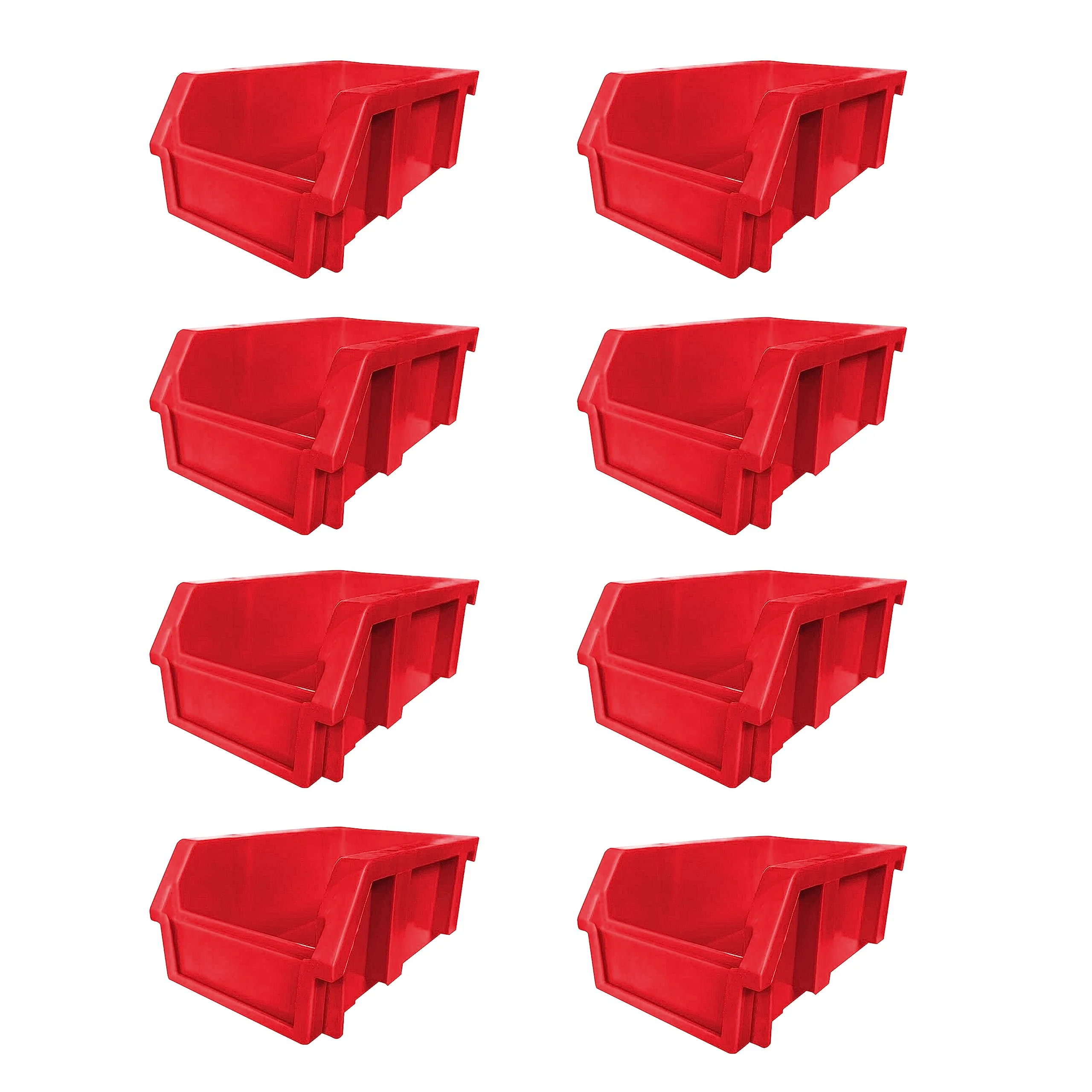Verified DJC Supply Red Small 3.9 X 6.3 X 2.9 Heavy duty thermoplastic storage bin organizer Stackable Hangable Side-connect Used in classrooms… Fine Crafted