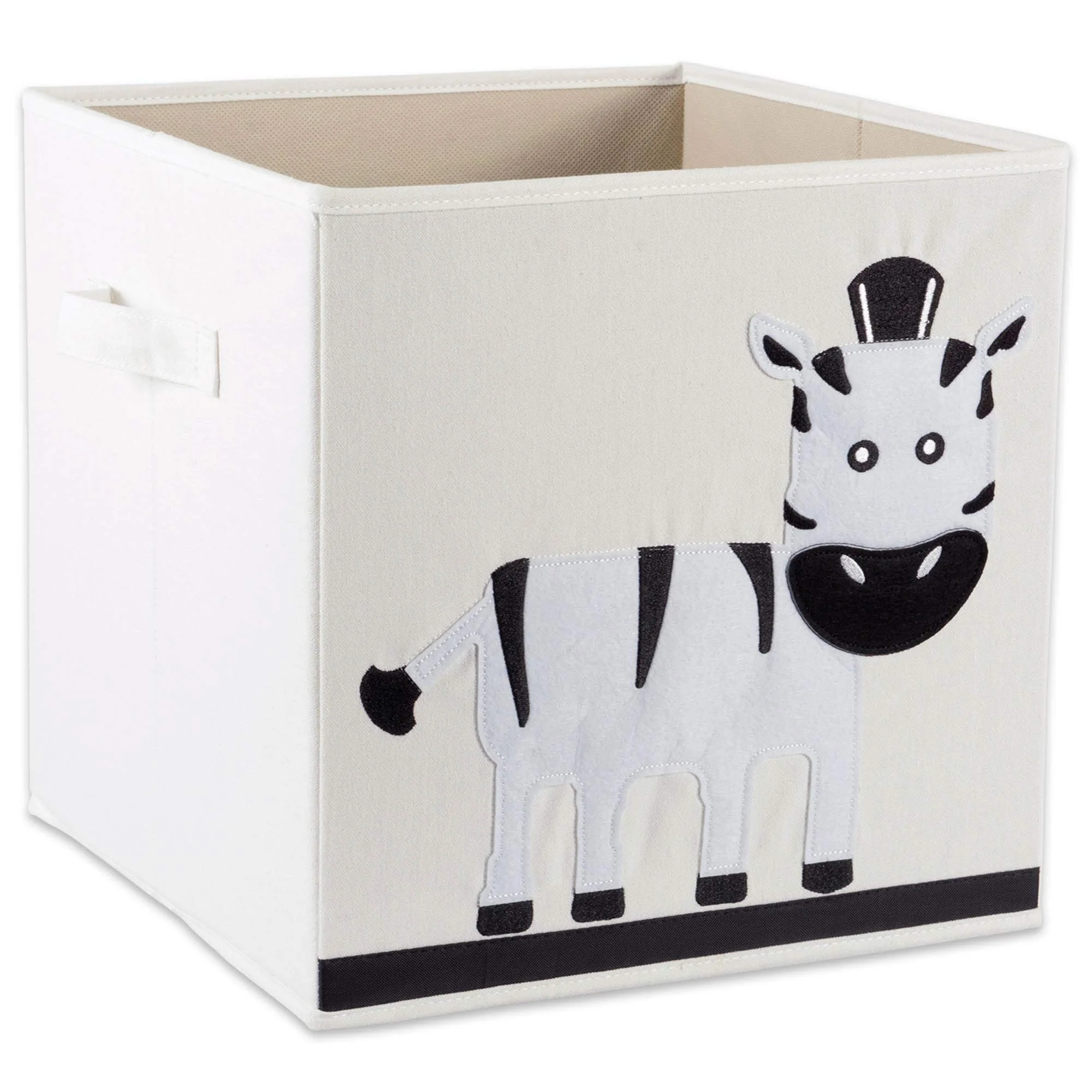 Top-Quality E-Living Store Collapsible Storage Bin Cube for Bedroom Nursery Playroom and More 13x13x13 - Zebra Luxury