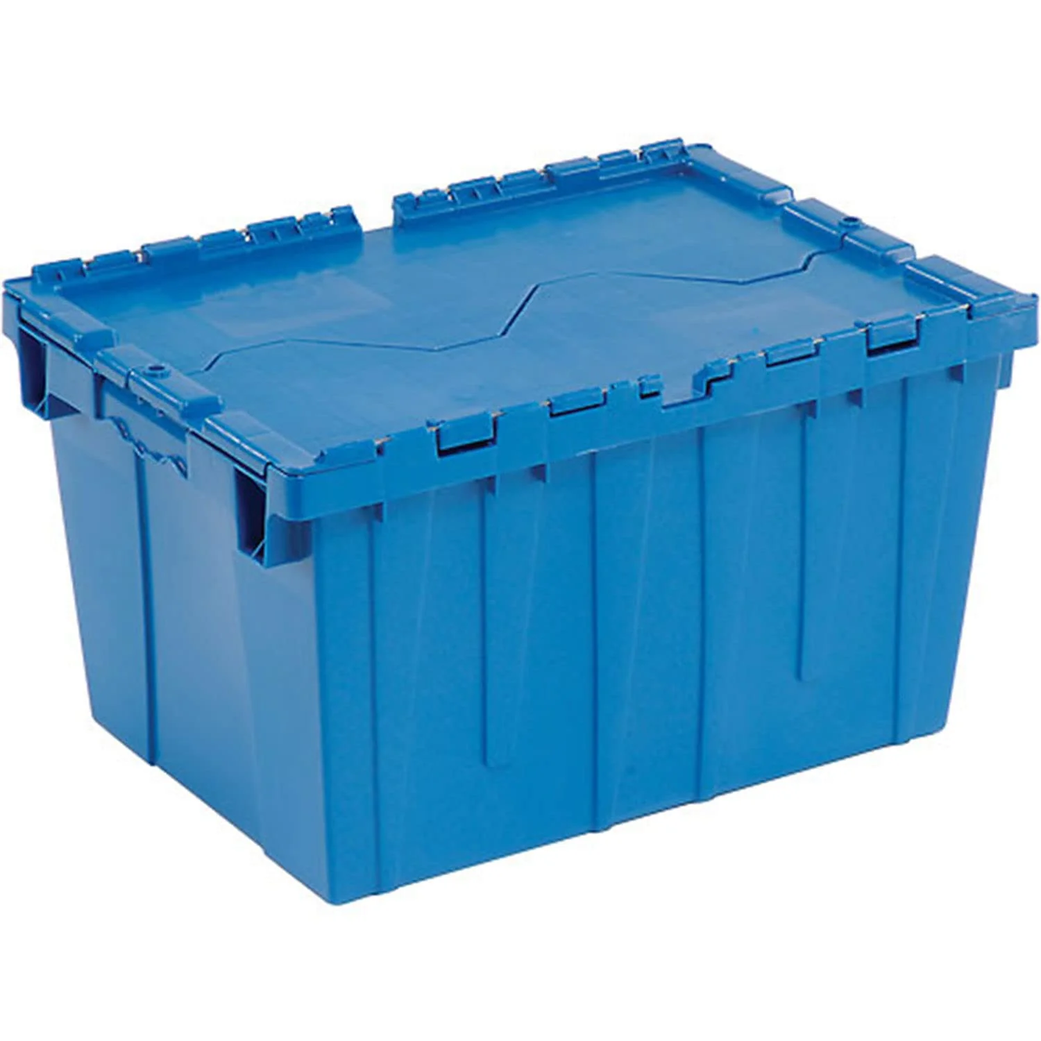 Exceptional Global Industrial Plastic Distribution Container With Hinged Lid 2.4 Cu. Ft Capacity 50 Lbs. Capacity Nestable Stackable 23-3 4x19-1 4x12-1 2… Soft