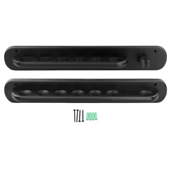 Breathable Maxbell Billiard Cue Rack Storage Wall Mounted Holds 6 Cues Players Game Room black Environmentally Friendly