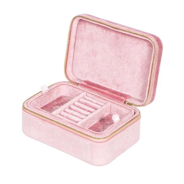 Comfortable Maxbell Jewelry Organizer Box Large Capacity for Watch Valentines Day Women Girls Light Pink Expertly Made