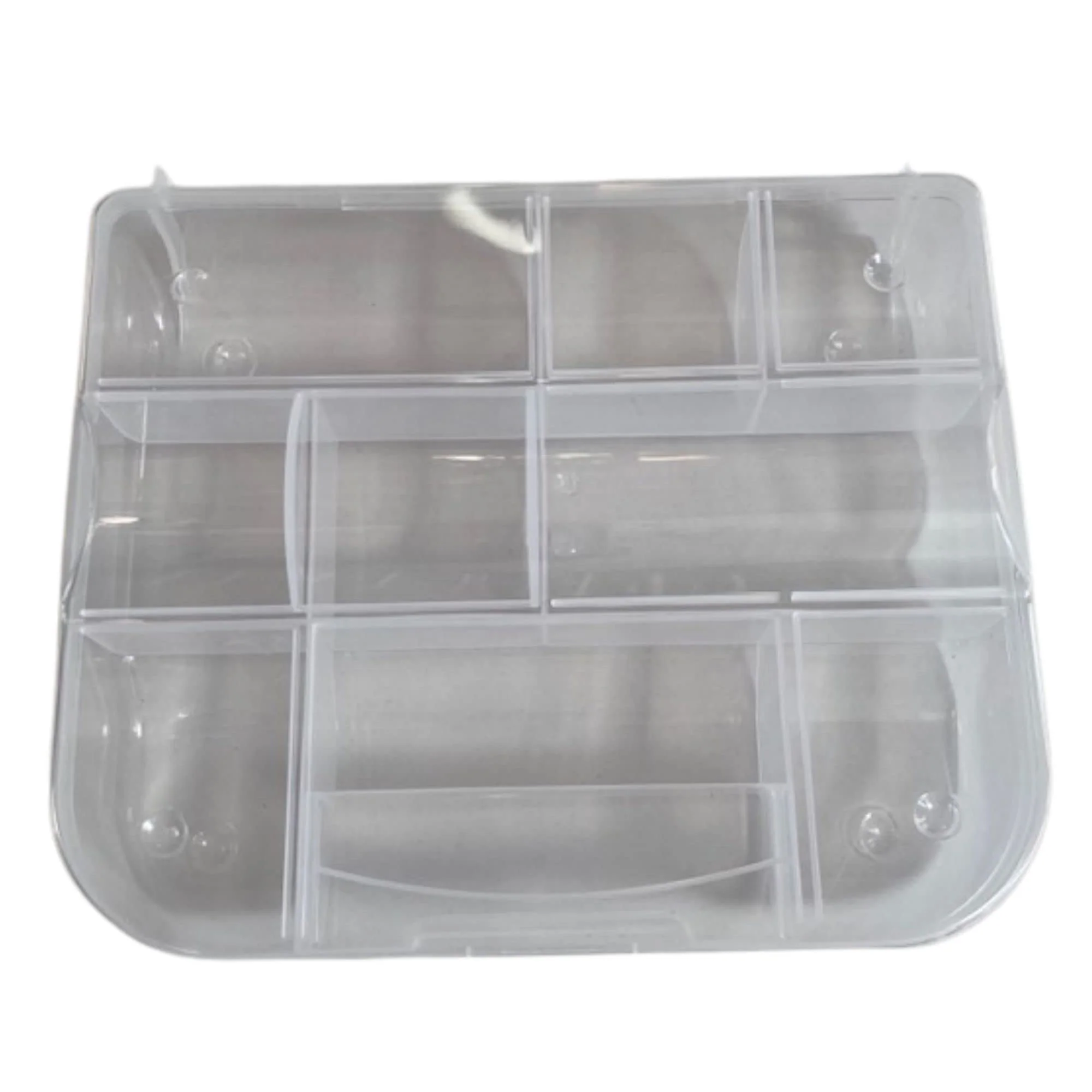 Carefully Designed Storage Box Plastic Multifunctional 9 Compartments with Lid for Arts Crafts School Household Supplies. Reusable