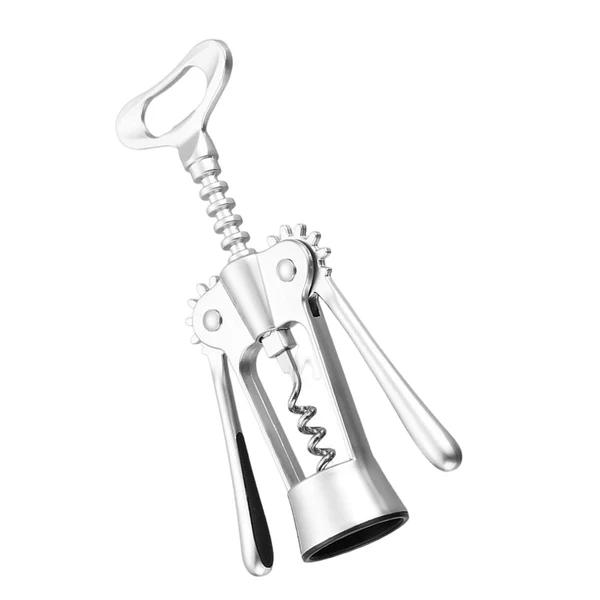 Artisan Maxbell Spiral Wing Corkscrew Tool Zinc Alloy Multifunctional Silver Cork Remover Enhanced