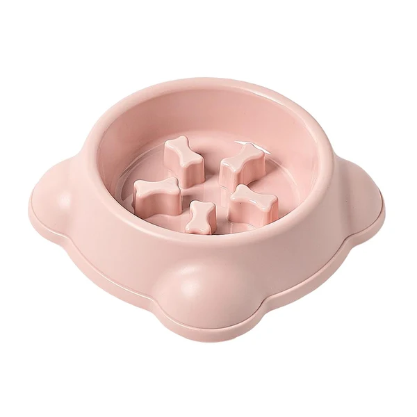 Casual Maxbell Large Dog Food Pet Healthy Feeder Dish Anti Gulp Choke Non Slip pink Long-Lasting