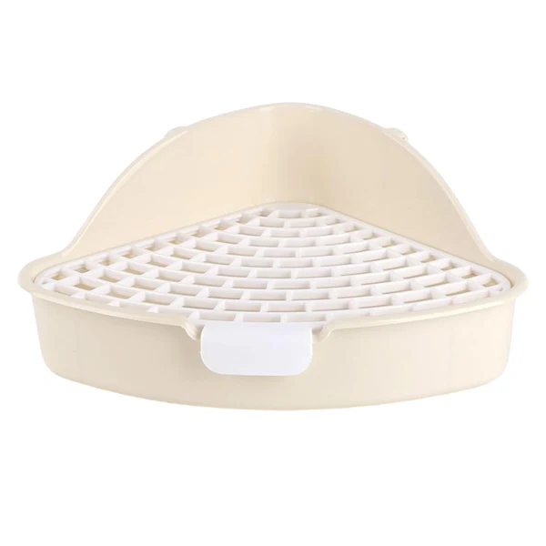 Original Maxbell Medium Rabbit Litter Box Toilet for Small Animals Cage Accessories Supplies White Prestigious