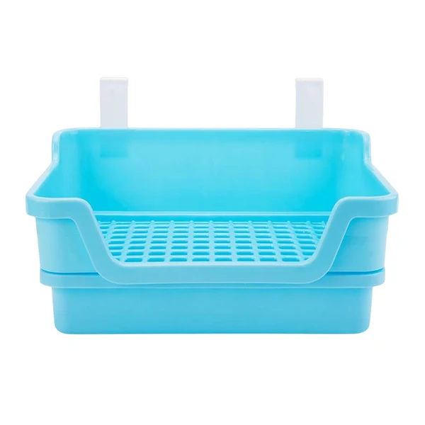 Original Maxbell Rabbit Toilet Box Hamster Indoor Potty Trainer Corner Litter Guinea Pig Pets Blue Secure