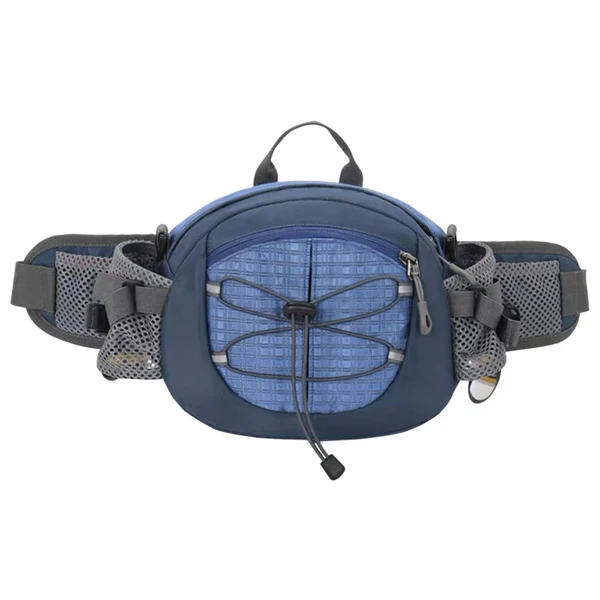 Long-Lasting Maxbell Fanny Pack Hip Bag Adjustable Strap Waist Bag Pack for Hiking Sports Cycling Blue Stylish