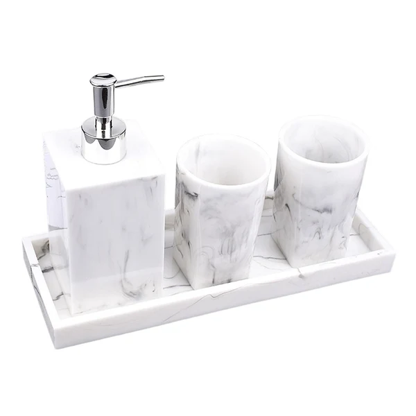 Unique Maxbell Bathroom Accessories Set Lotion Bottle Refillable for Bathroom Counter High-Performance