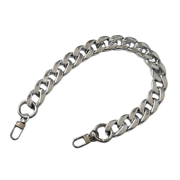 Elite Maxbell Shoulder Chain Strap Silver Acrylic Comfortable Removable for Purse Wallet A Breathable