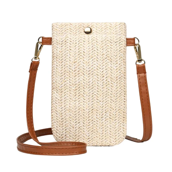 Authentic Maxbell Mini Shoulder bag Shoulder Strap Pouch Adjustable Handbag Beige Eco-Friendly