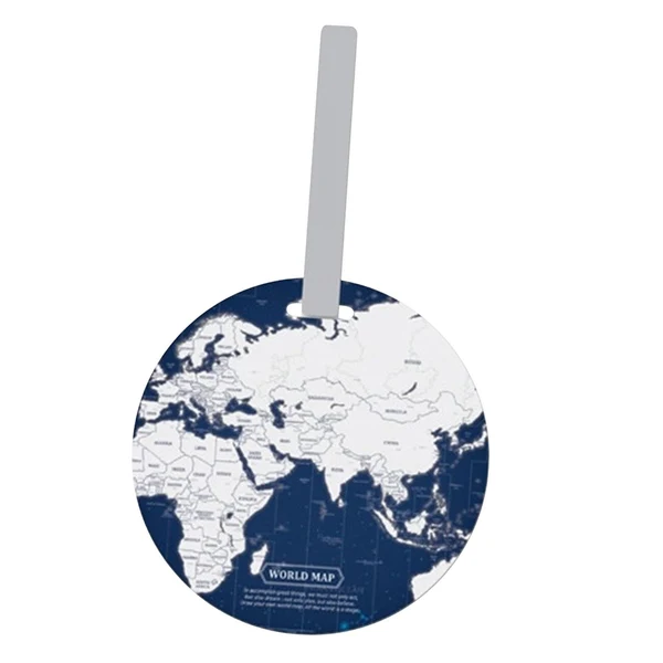 Easy-to-Use Maxbell Fashion Map Luggage Tag Travel Accessories for Backpack Name Tags Suitcase blue Clean