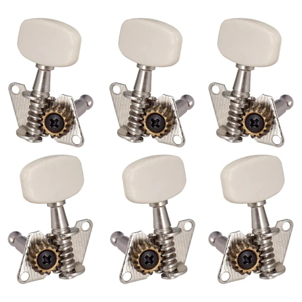 Unique Maxbell 6x Guitar Tuning Pegs 3 Left 3 Right Durable for Acoustic Guitars Parts Dependable